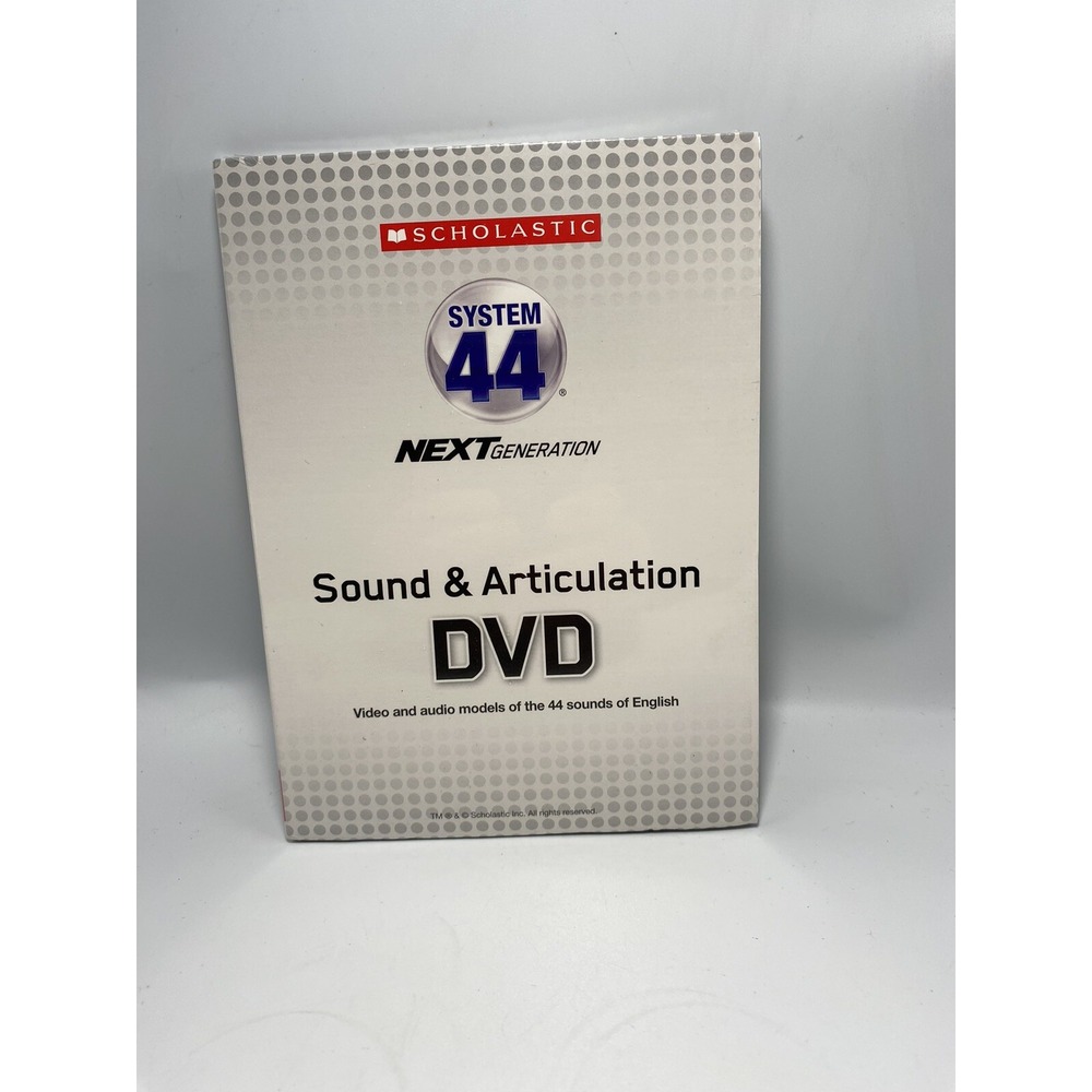 scholastic System 44 Next Generation Sound & Articulation DVD 9780545501392